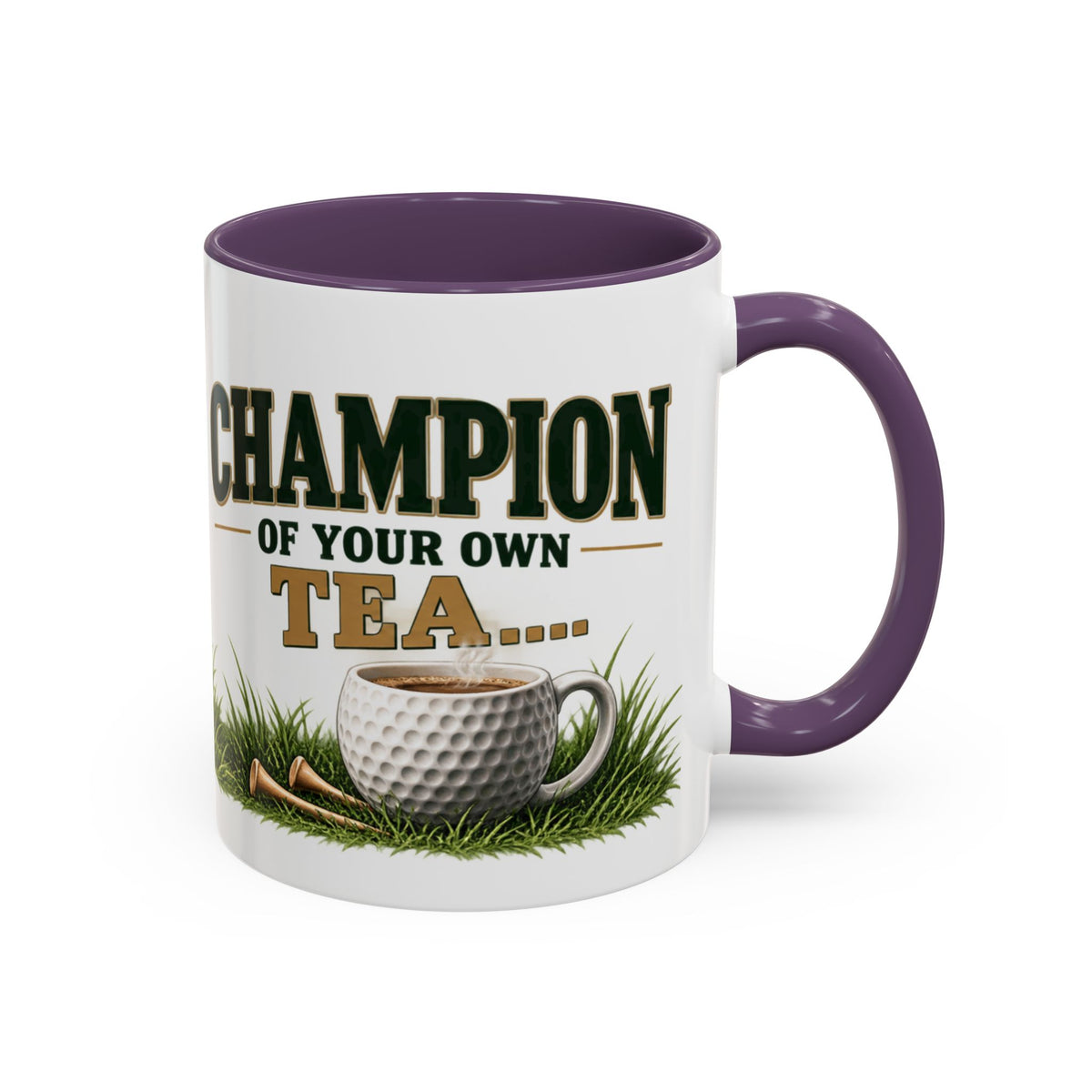 Golf Champion Accent Mug – Wraparound Golfer Design