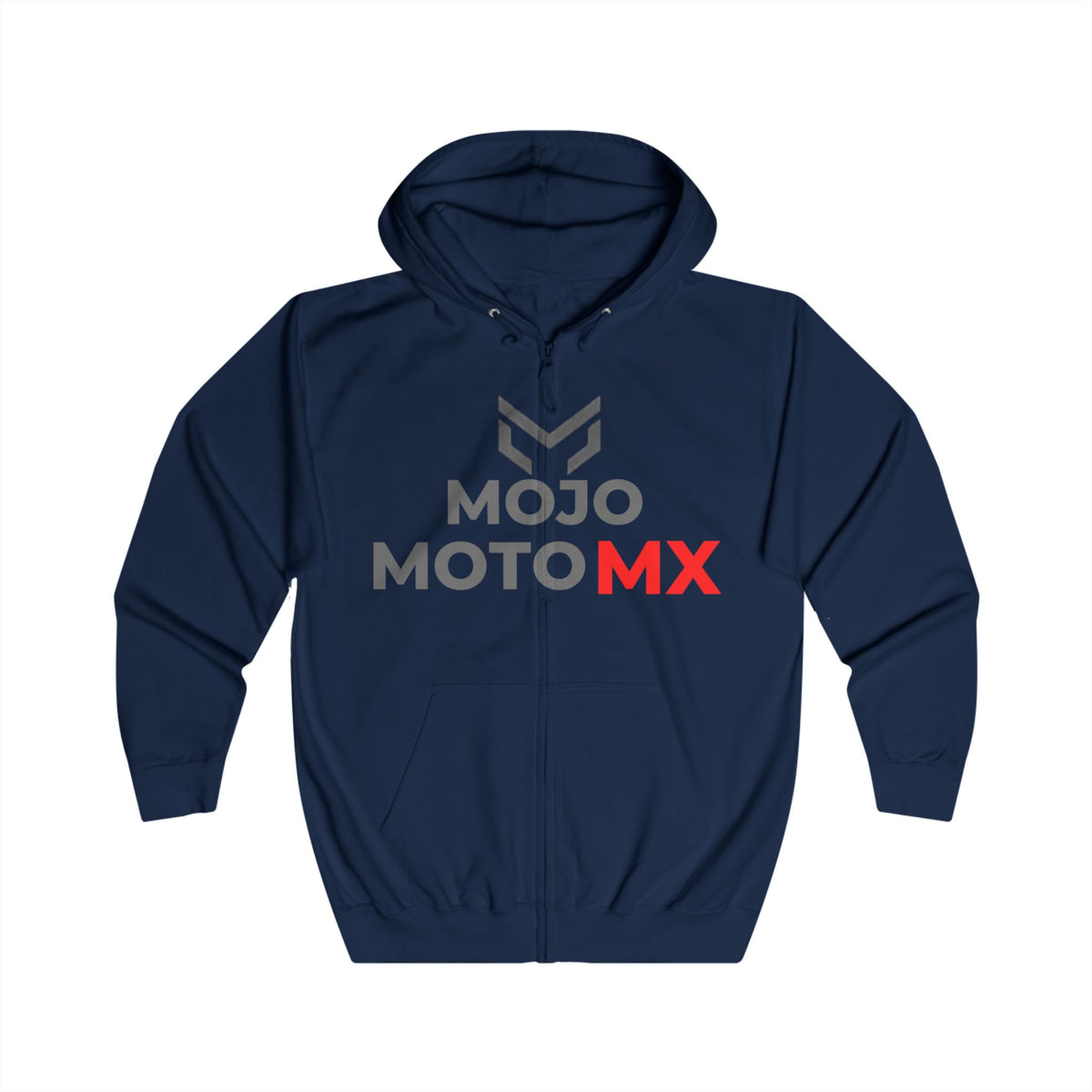 Mojo Moto MX Zip-Hoodie Motocross Logo Full-Zip Hoodie