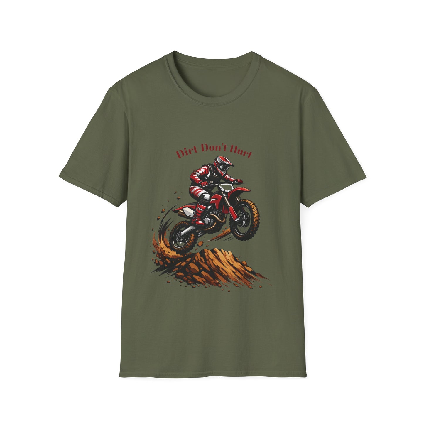 Dirt Don't Hurt Motocross T-Shirt Off Road Dirt Bike Graphic Tee