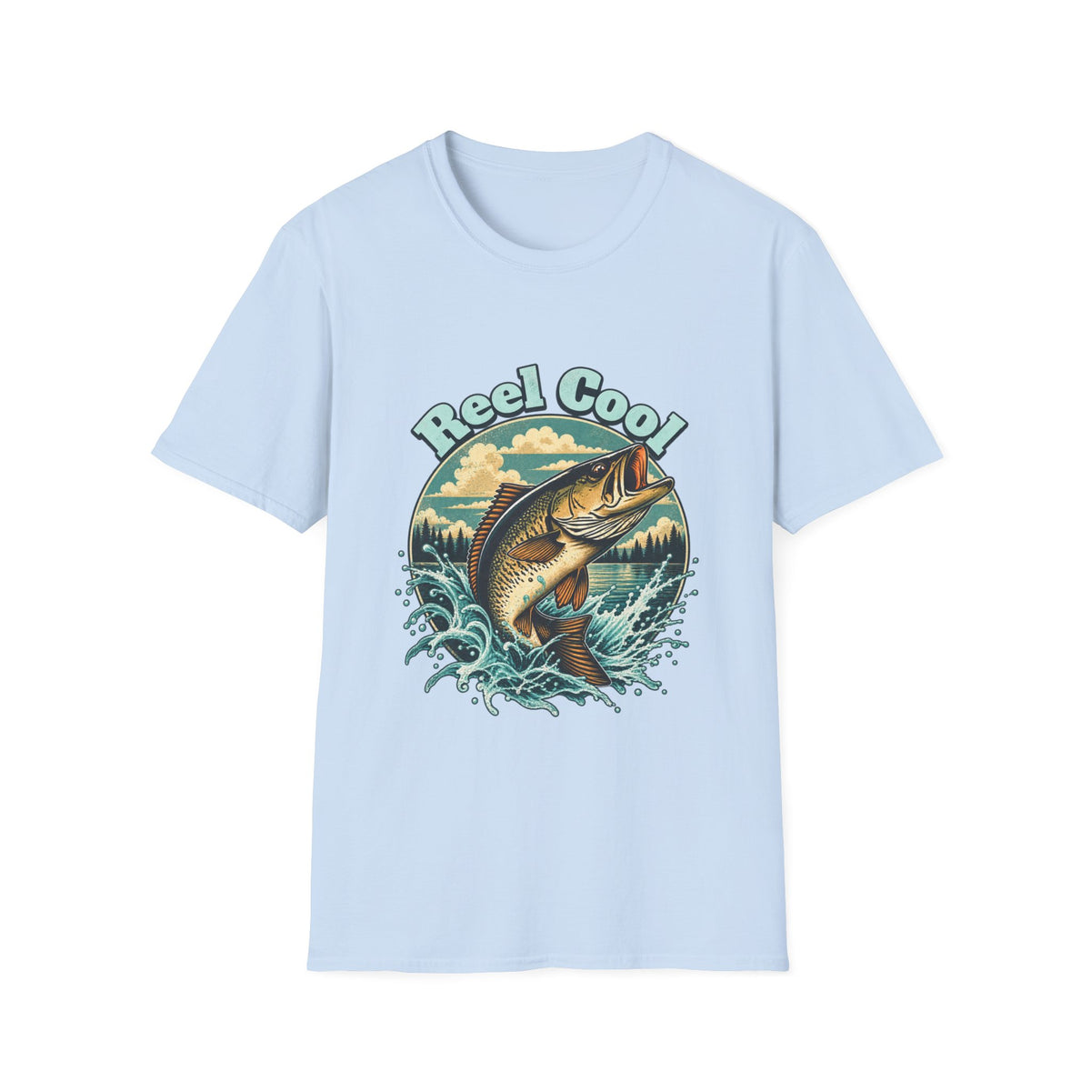 T-shirt de pêche « Reel Cool » – T-shirt graphique rétro pour pêcheur