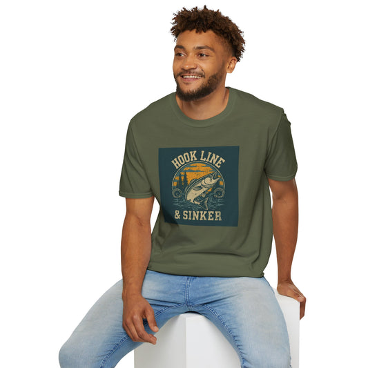 Hook Line & Sinker Fishing T-Shirt for Outdoors Enthusiasts
