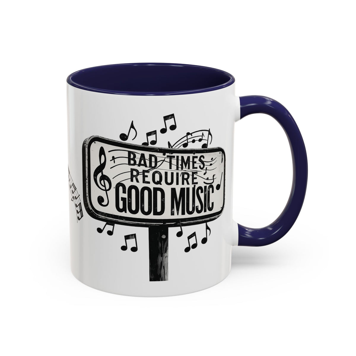 Tasse à café Accent Les mauvais moments exigent de la bonne musique Tasse citation musicale 325 ml