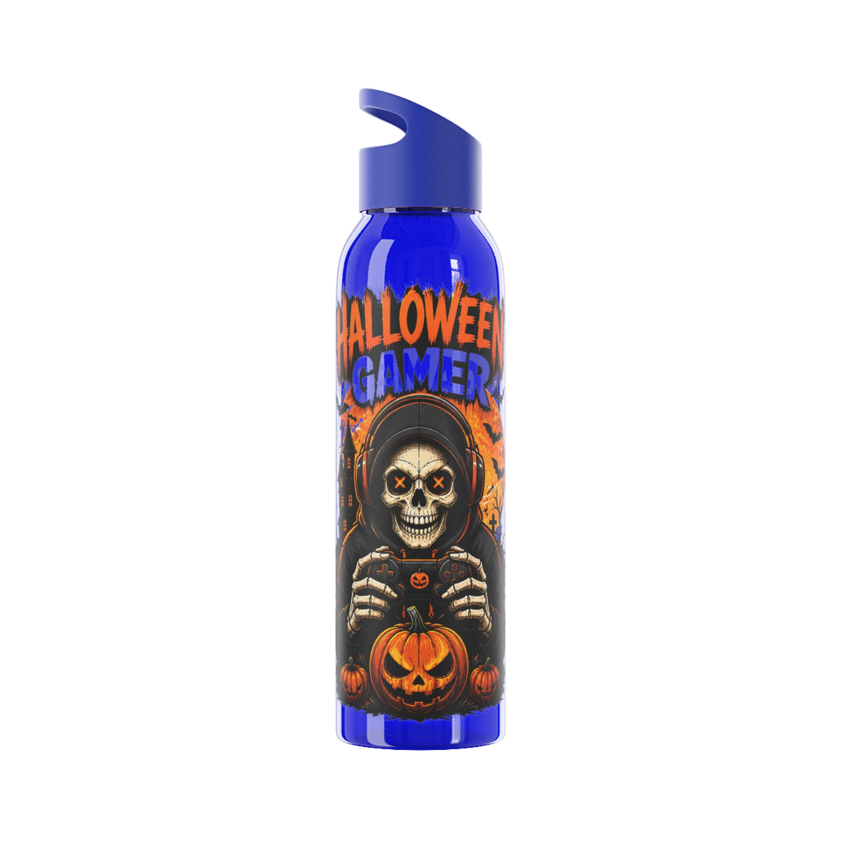 Halloween Gamer Water Bottle – Skull Gaming Bottle