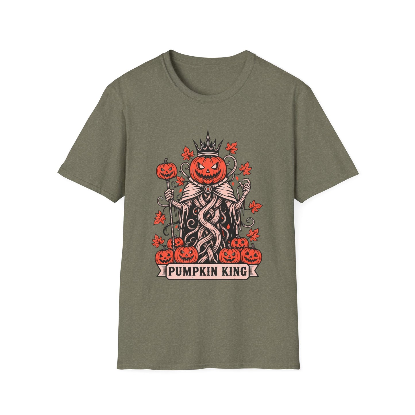 Pumpkin King Halloween Unisex T-Shirt – Gothic Pumpkin Graphic Tee
