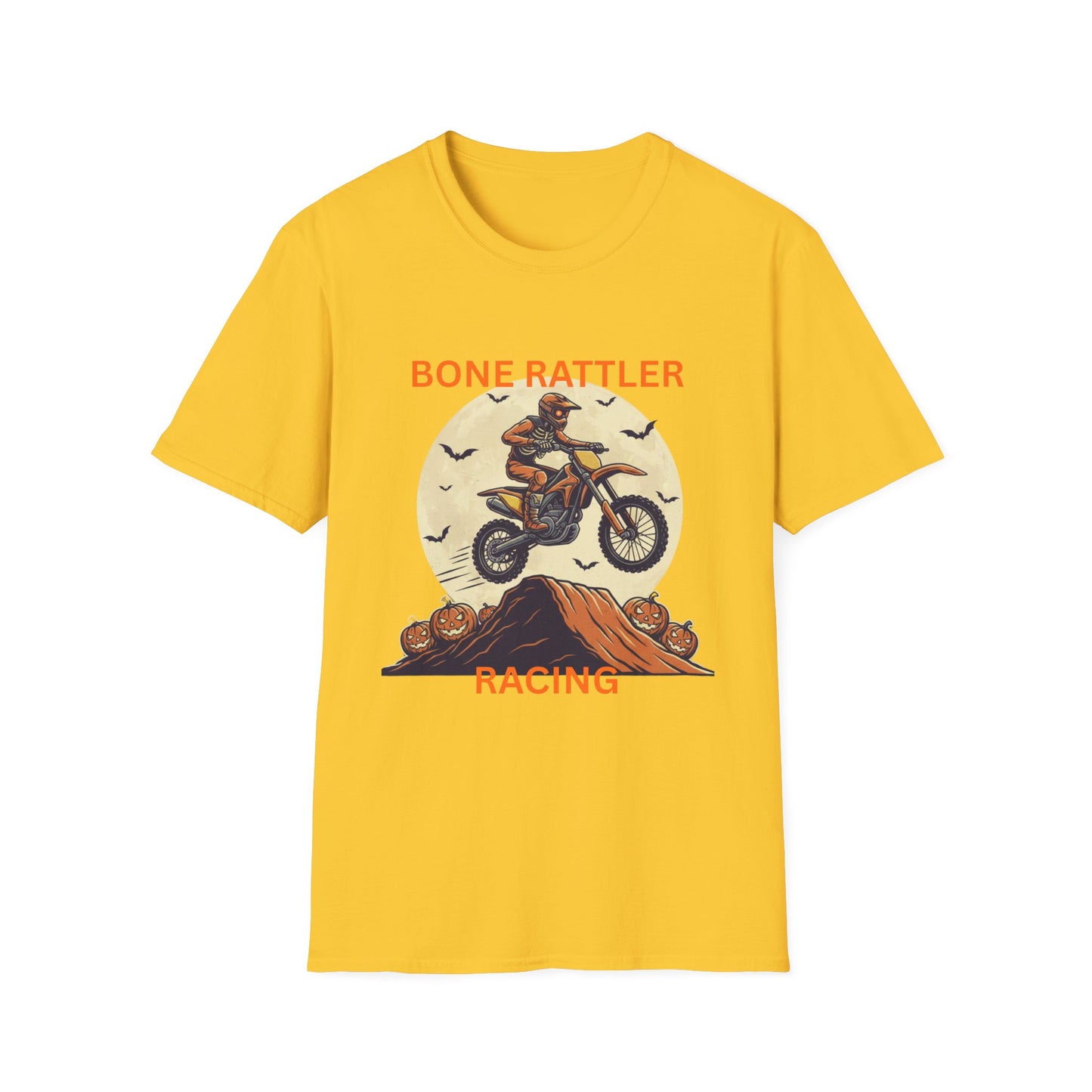 Bone Rattler Motocross Halloween T-Shirt – Unisex Dirt Bike Tee