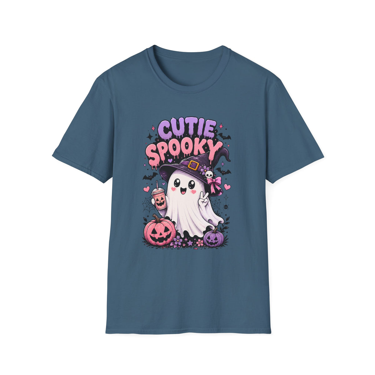 Cutie Spooky Ghost Halloween T-Shirt – Cute Graphic Tee
