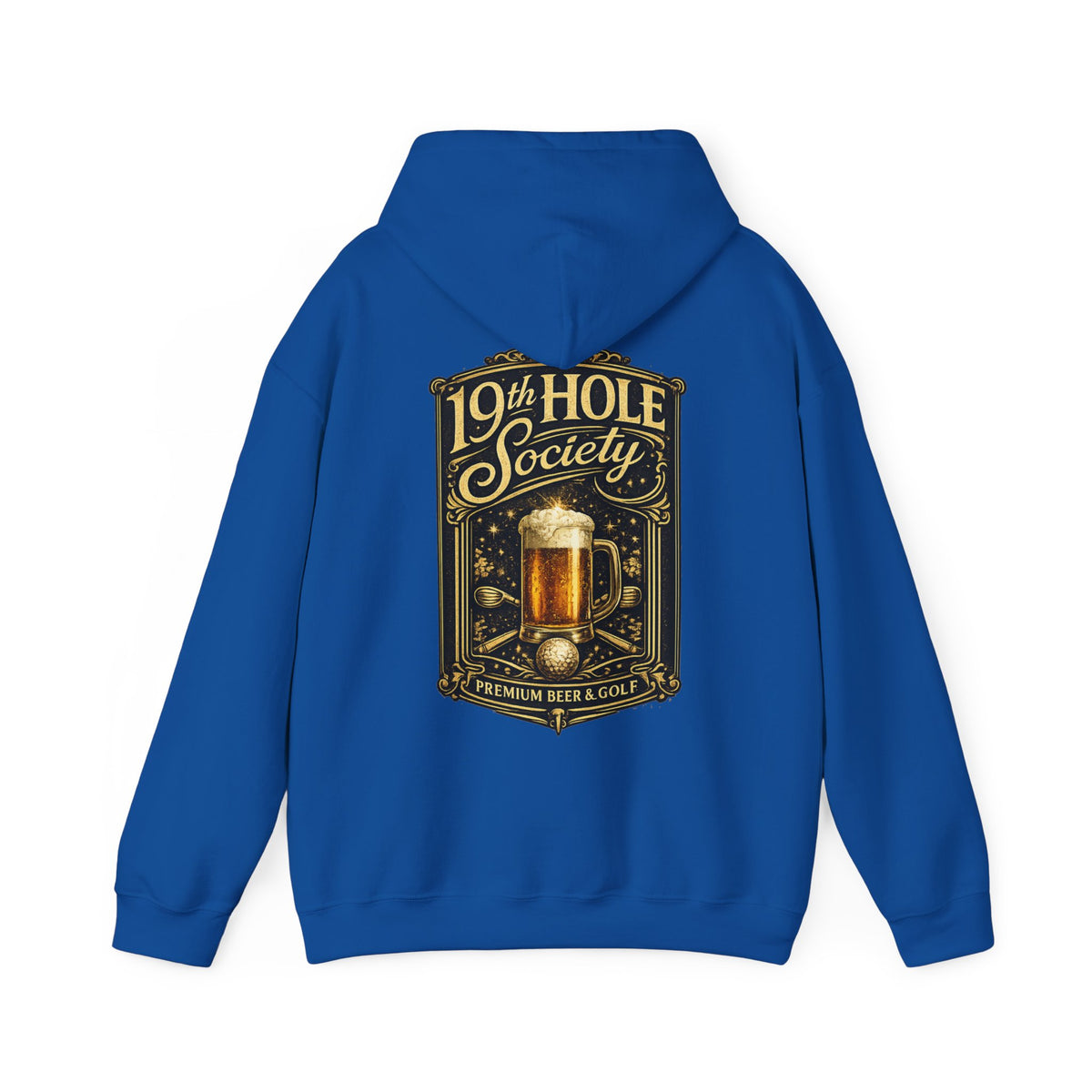 19th Hole Society Premium Beer and Golf Hoodie