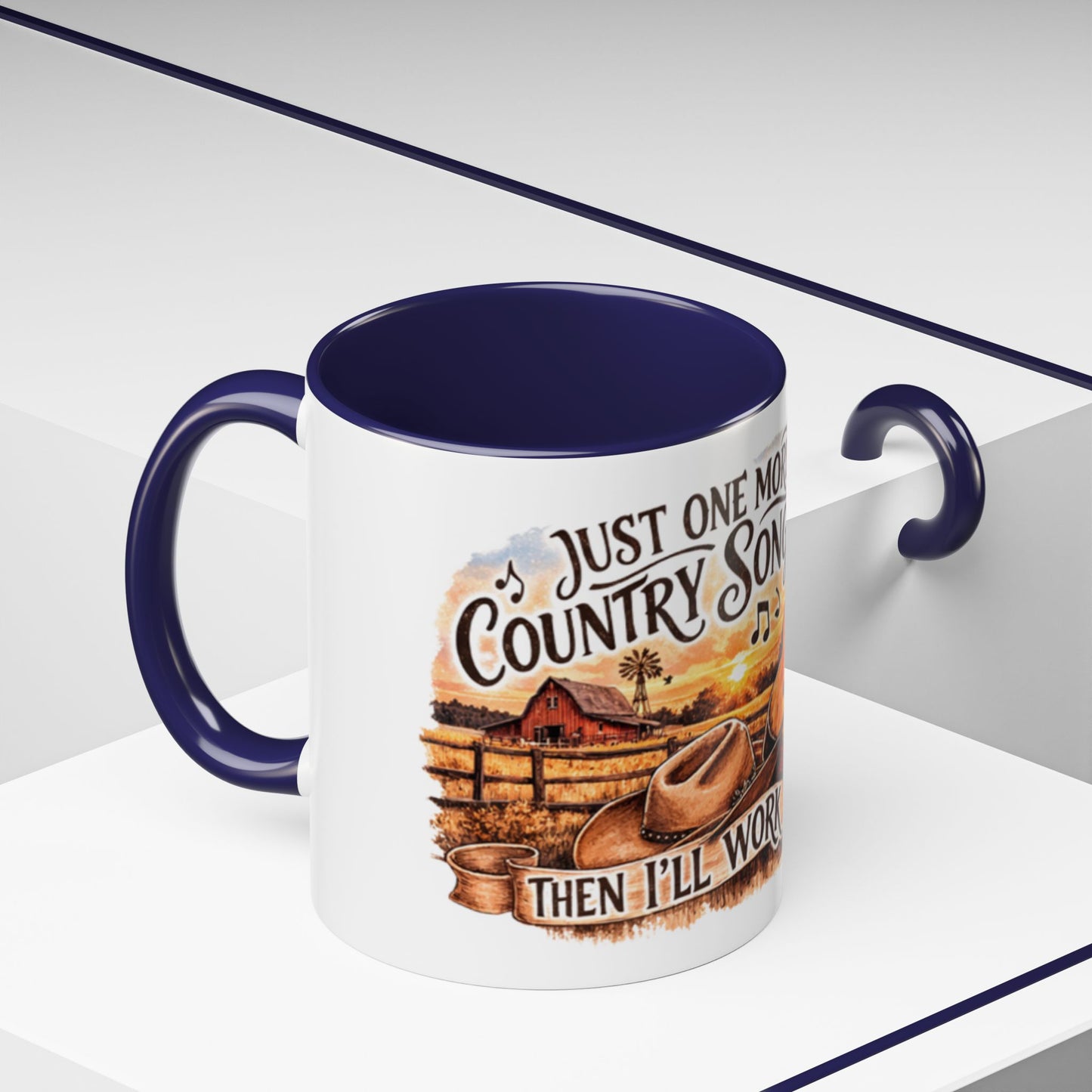 Mug à café country - Mug accent "Juste une autre chanson country" (325 ml)
