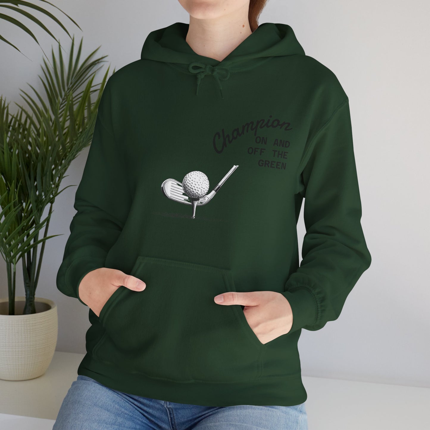 Golf Champion Hoodie, Unisex Golf Sweatshirt, Sports Gift for Him/Her, Casual Golf Apparel, Golf Lover Outfit