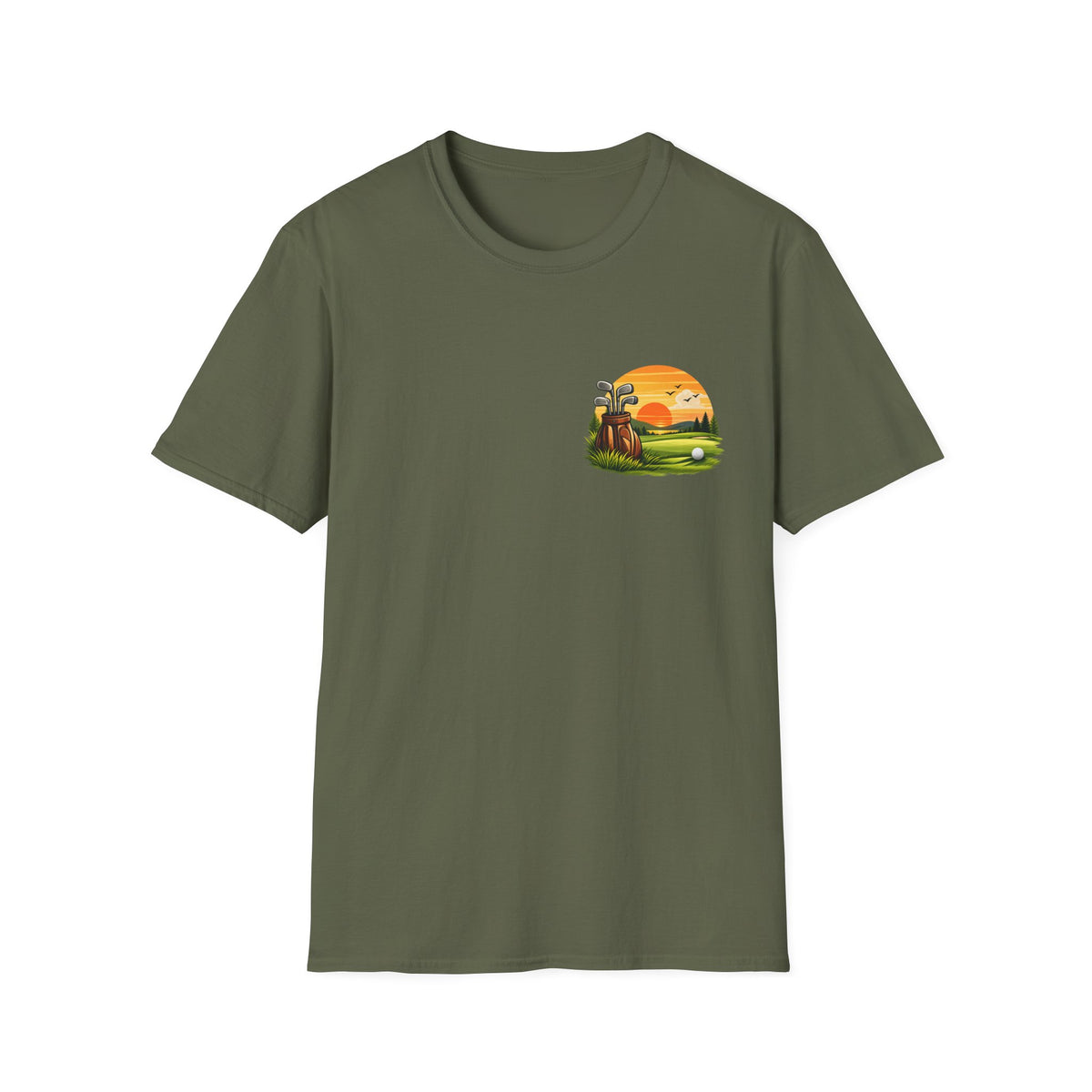 Sunset Golf T-Shirt – Minimal Golf Design