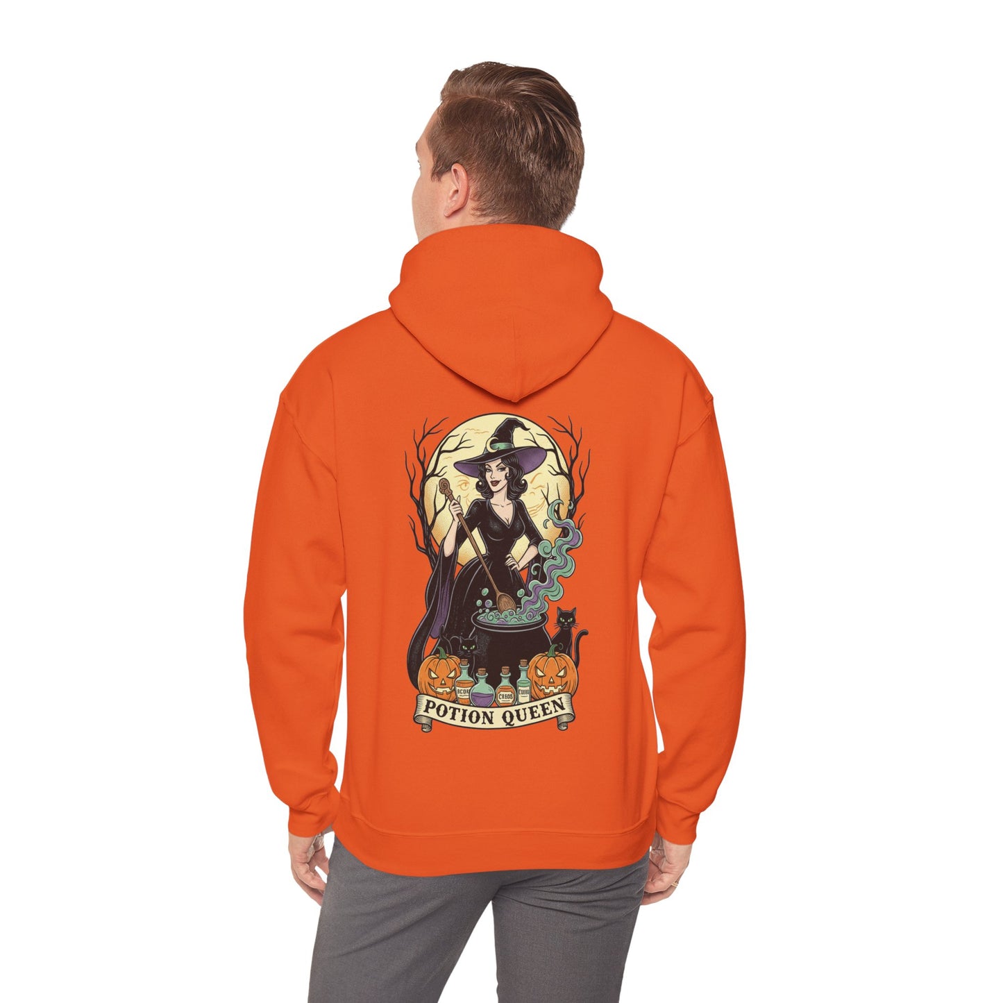 Potion Queen Hoodie Halloween Hexenkessel Grafik Sweatshirt