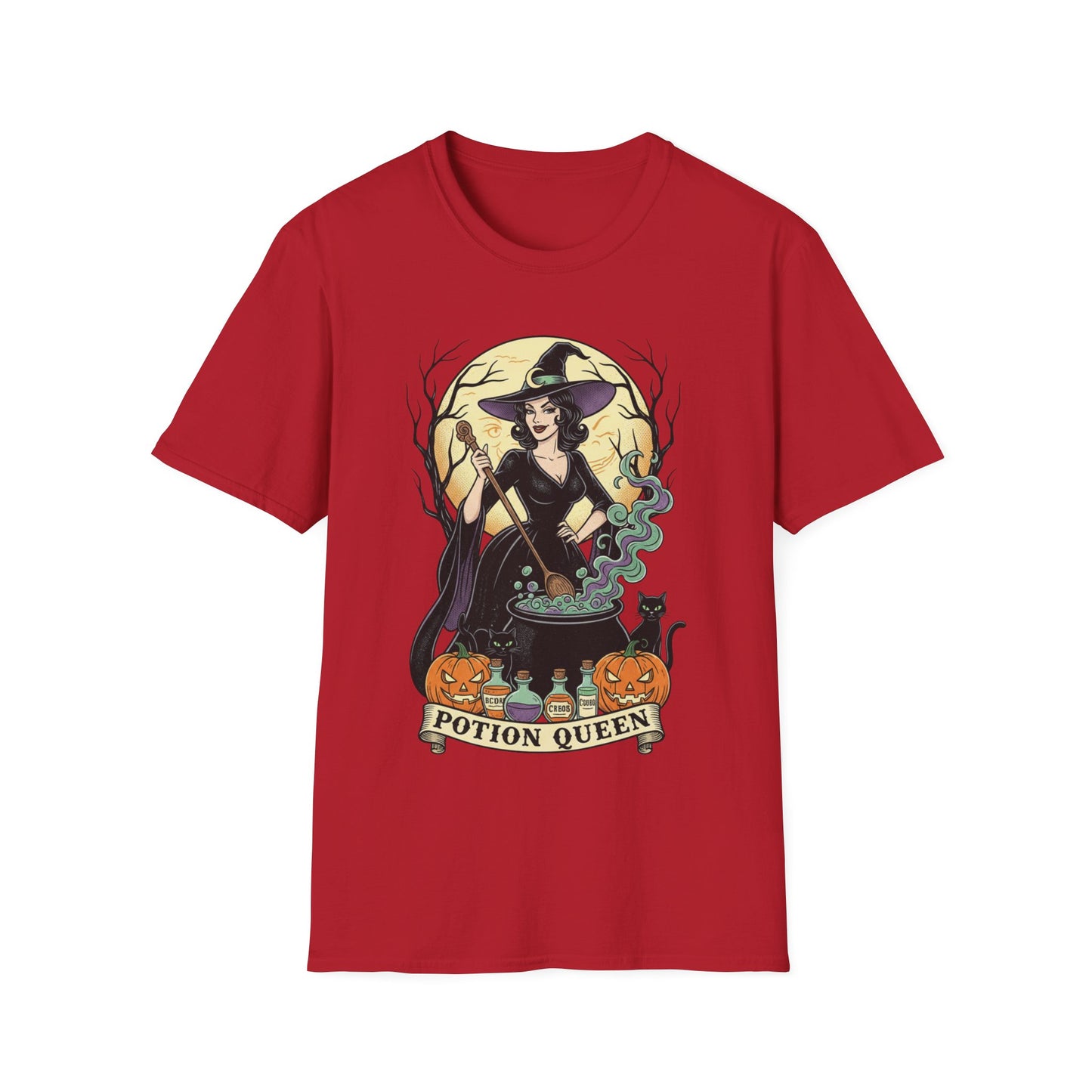 Potion Queen Halloween T-Shirt – Witch Graphic Unisex Tee