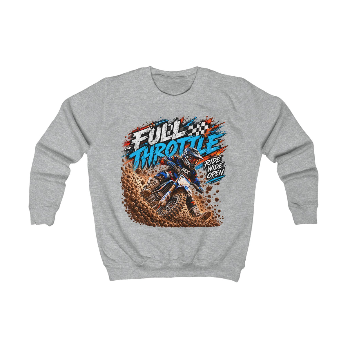 Full Throttle Youth Sweatshirt – Kids Motocross Jumper