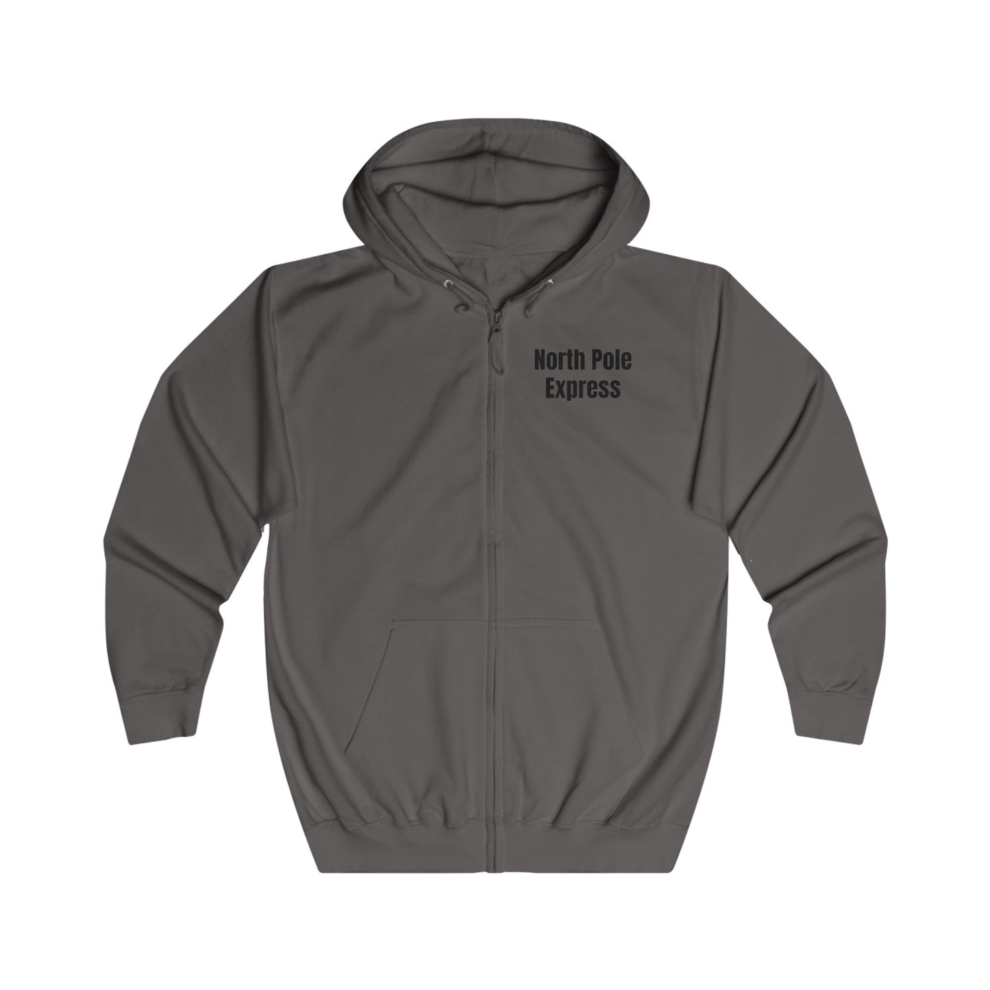 North Pole Express Motocross Christmas Zip Hoodie – Unisex