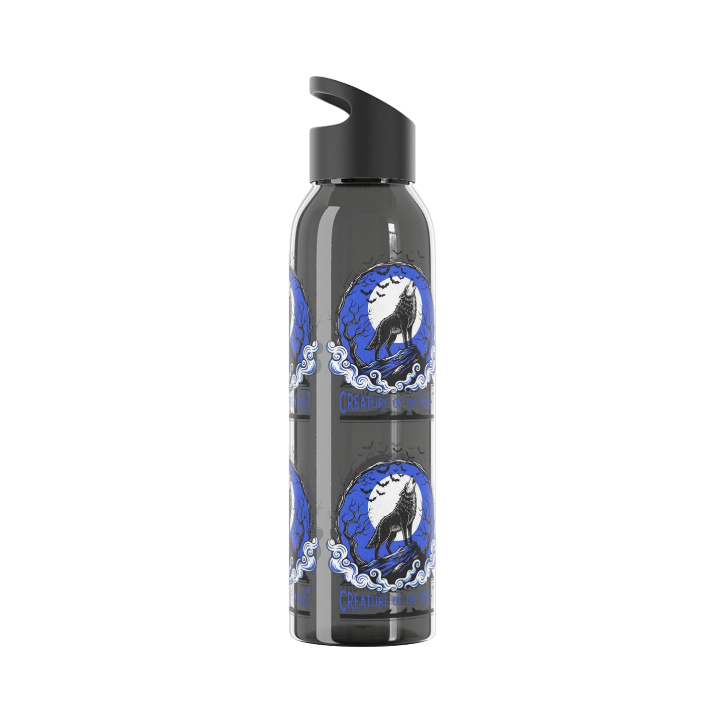 Creature of the Night Halloween Water Bottle – Werewolf Moon Design