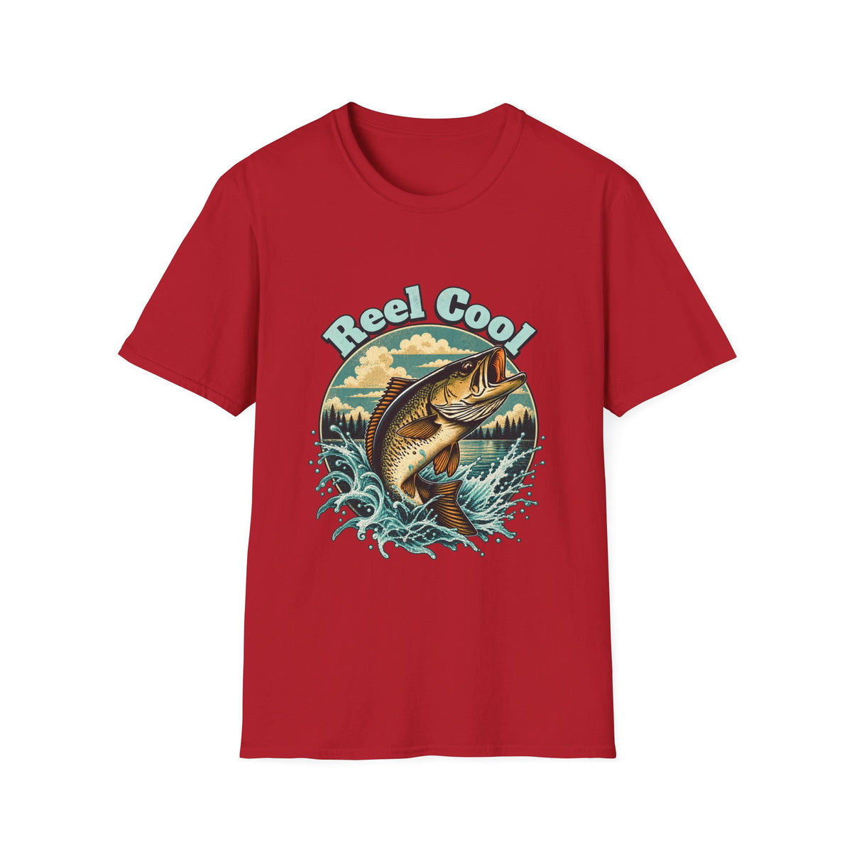 T-shirt de pêche « Reel Cool » – T-shirt graphique rétro pour pêcheur