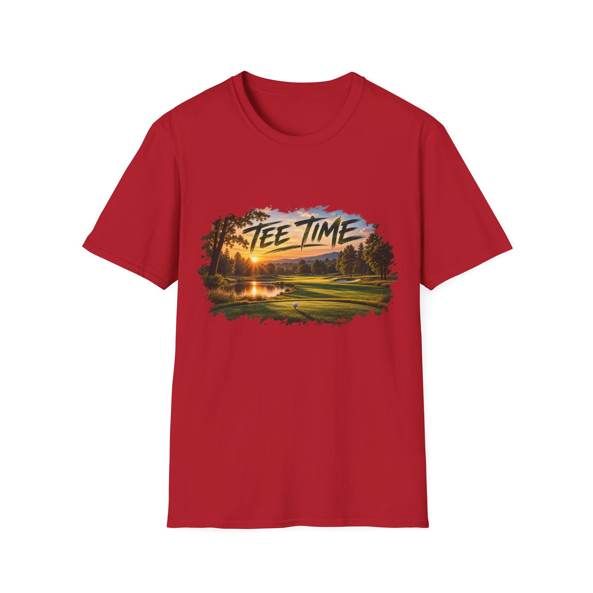 Tee Time Golf T-Shirt – Sunset Golf Course Tee