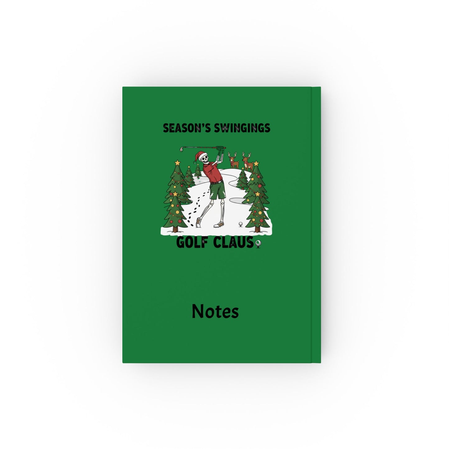 Golf Claus Christmas Notebook – Season’s Swingings Golf Journal
