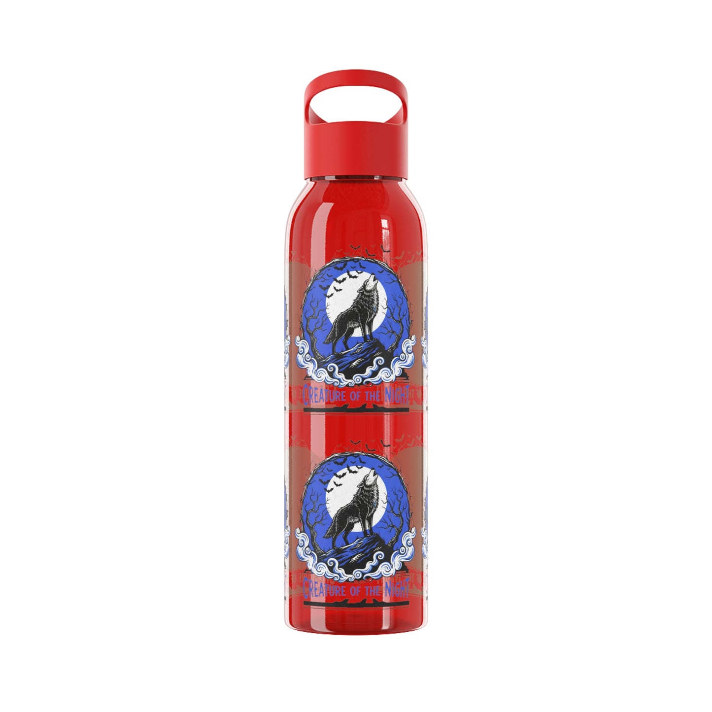 Creature of the Night Halloween Water Bottle – Werewolf Moon Design