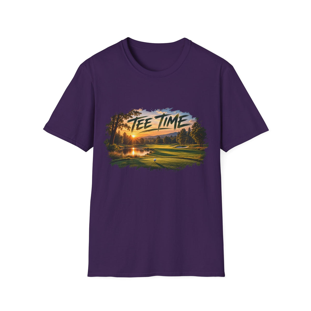 Tee Time Golf T-Shirt – Sunset Golf Course Tee