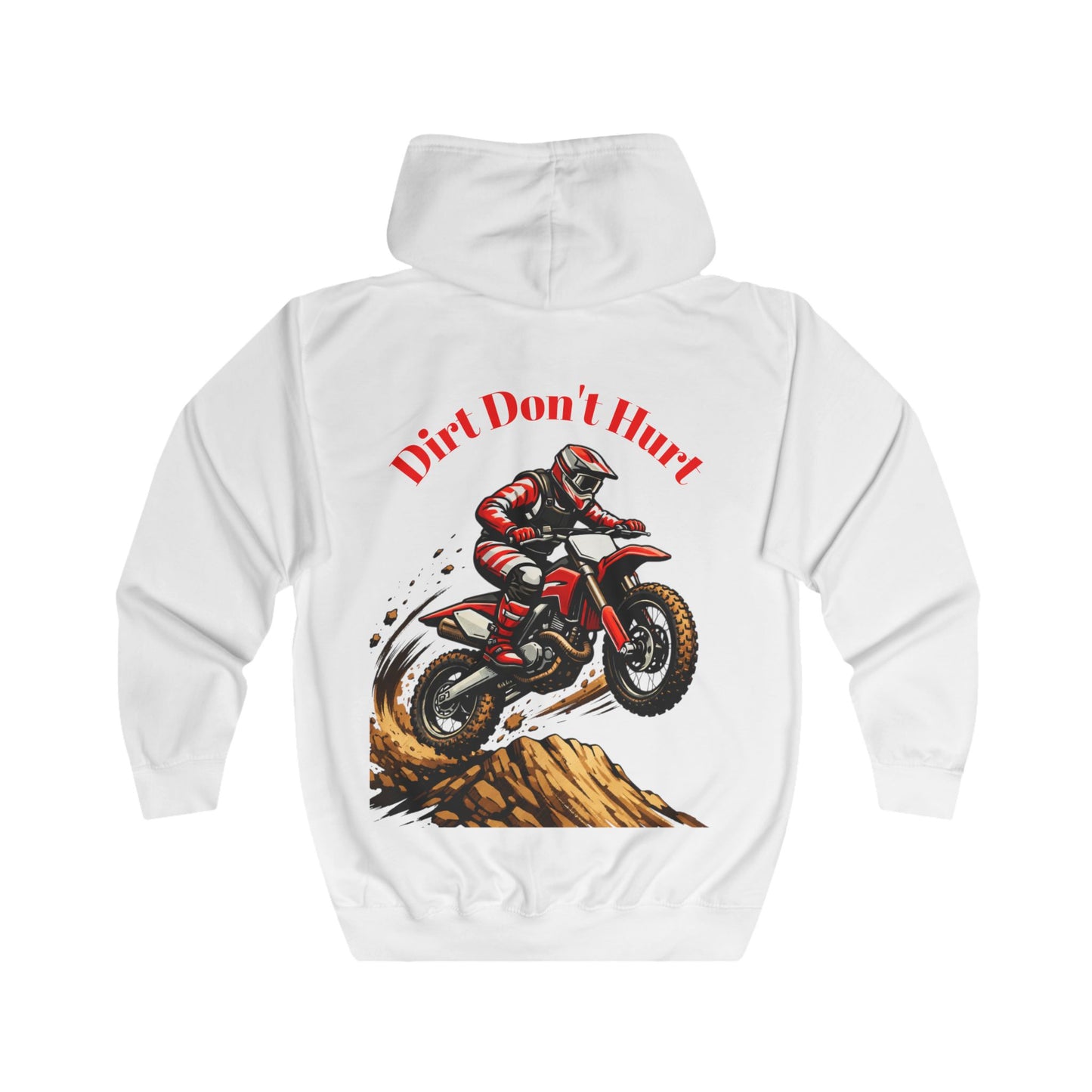 Sweat à Capuche Unisexe Motocross Dirt Bike La Terre Ne Fait Pas Mal Graphique