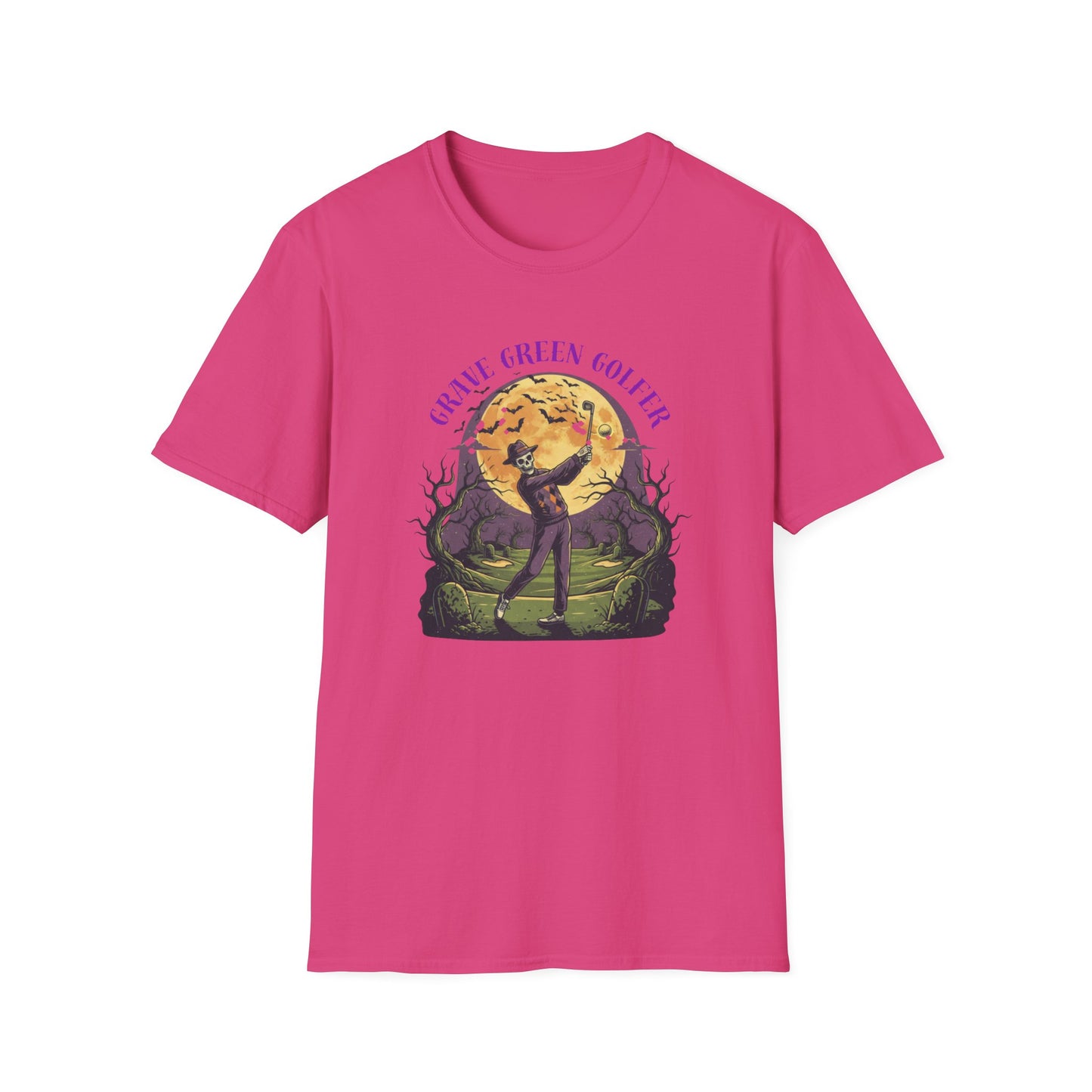 Grave Green Golfer Halloween T-Shirt