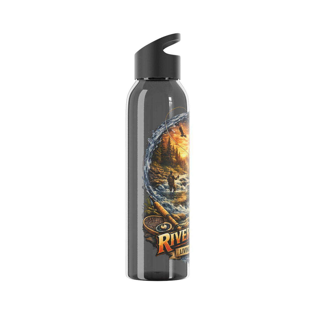 Gourde River Fishing Living the Dream – Bouteille de pêche pour pêcheur
