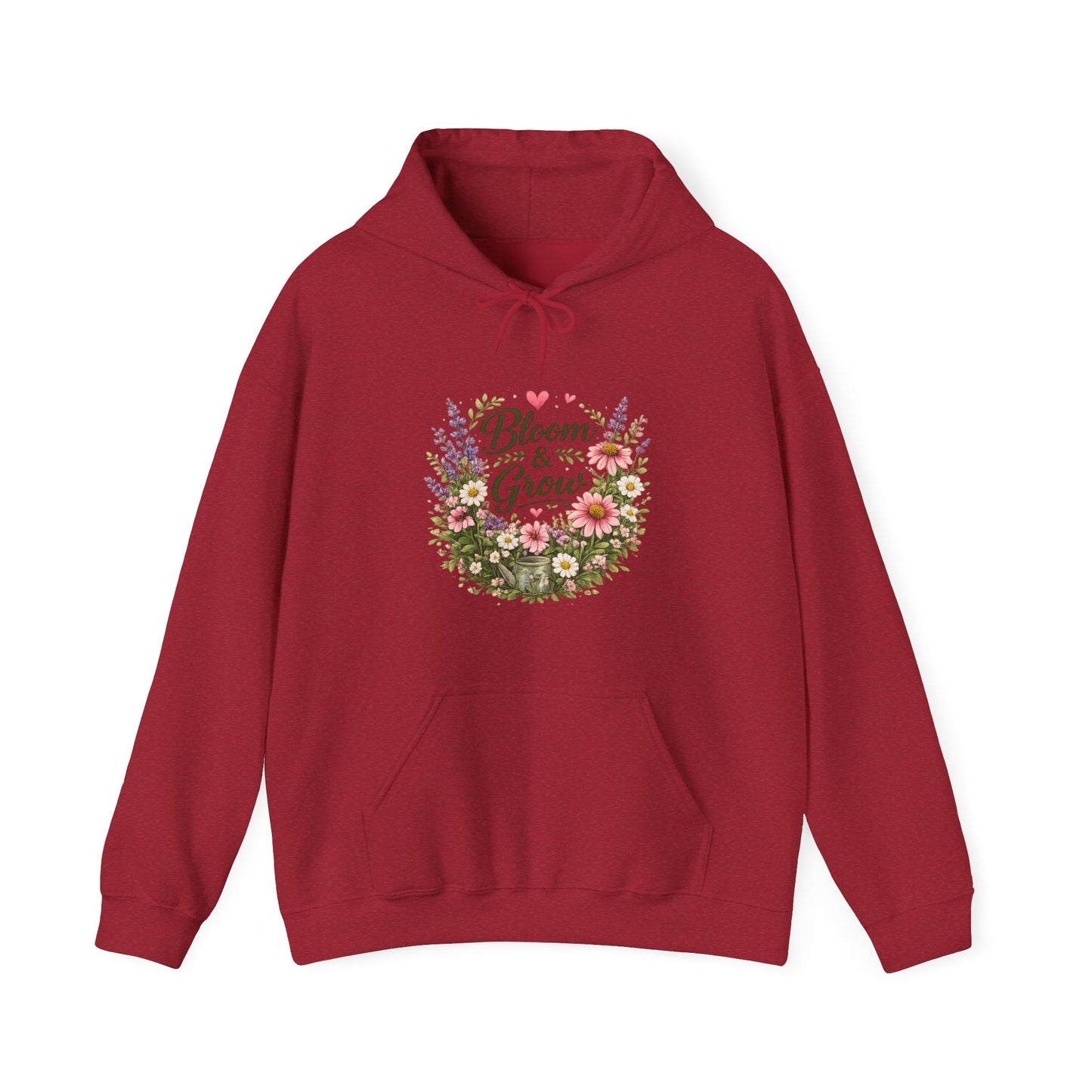 Bloom & Grow Gardeners Hoodie — Floral Emblem Gardening Sweatshirt