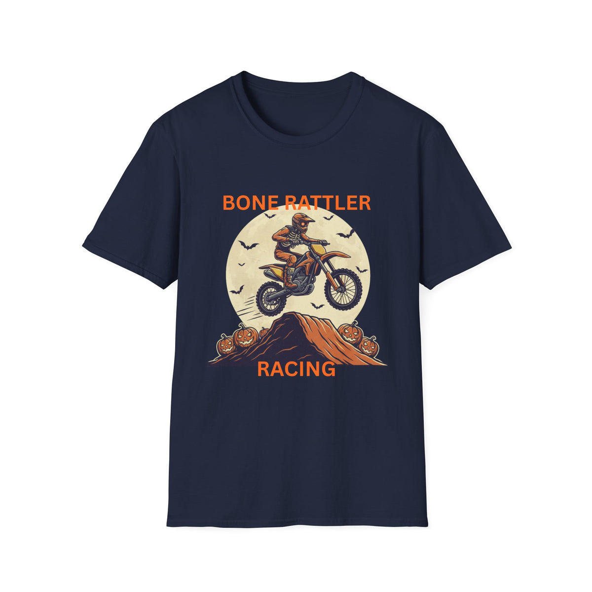 Bone Rattler Motocross Halloween T-Shirt – Unisex Dirt Bike Tee