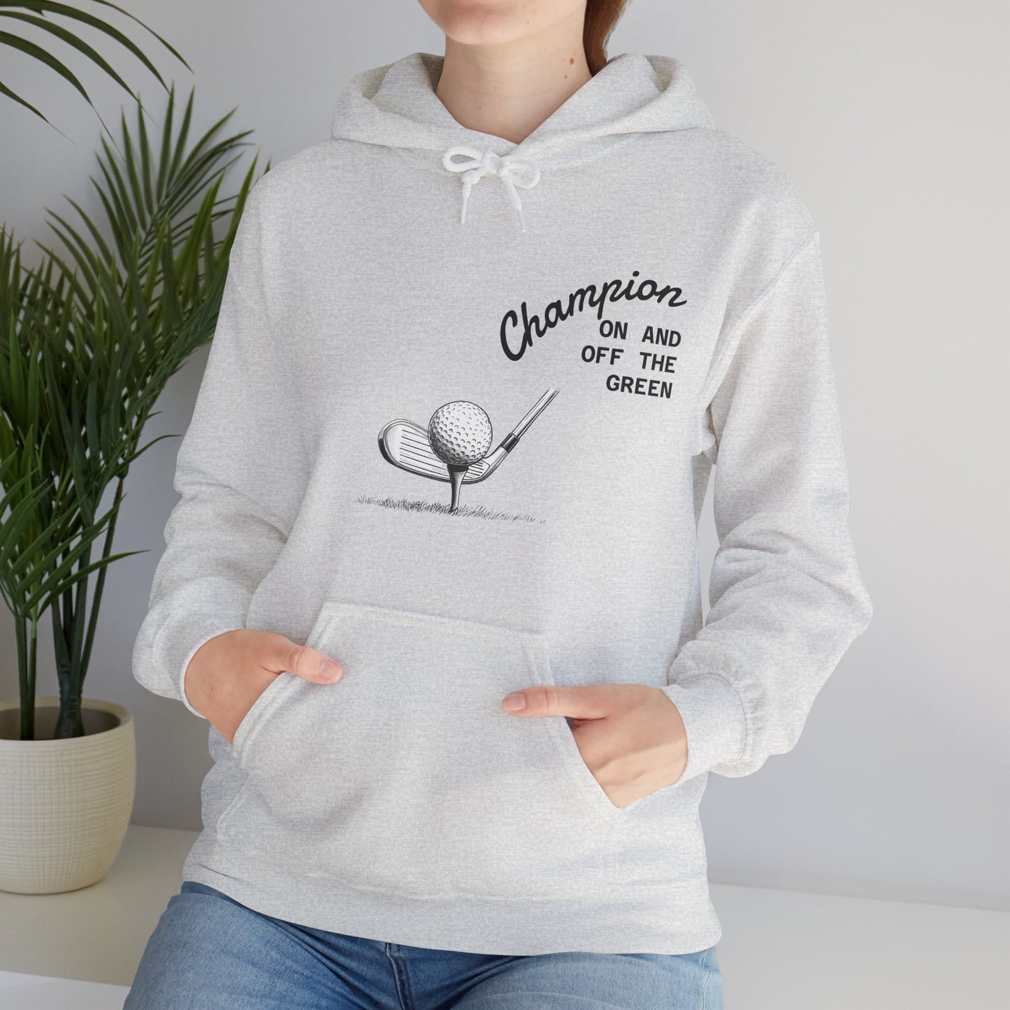 Golf Champion Hoodie, Unisex Golf Sweatshirt, Sports Gift for Him/Her, Casual Golf Apparel, Golf Lover Outfit