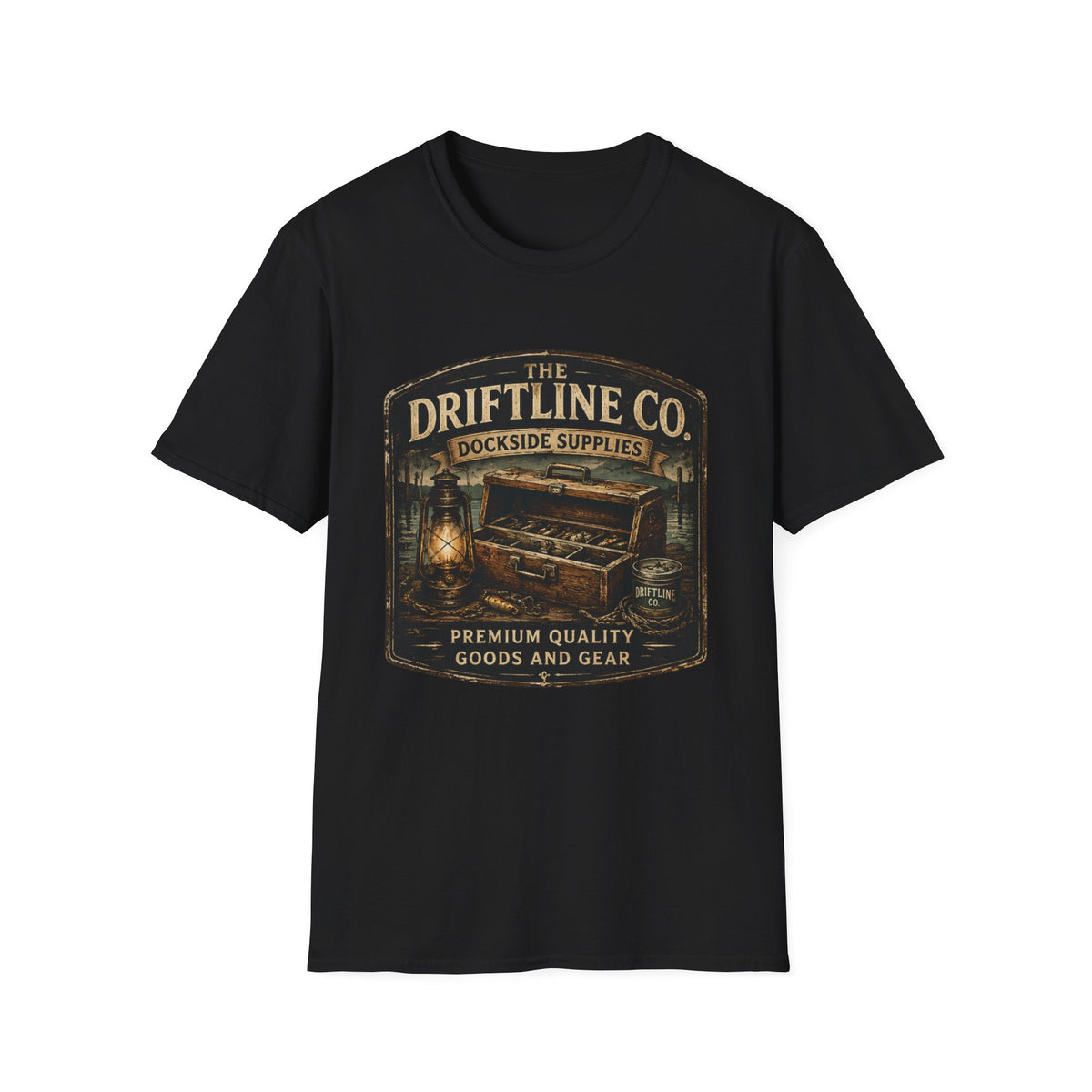 The Driftline Company – Dockside Supplies Indigo Blue T-Shirt
