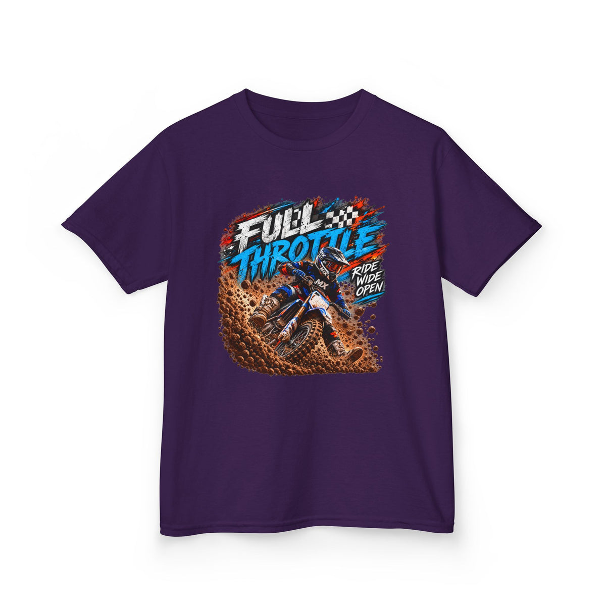 Full Throttle Youth T-Shirt – Kids Motocross Dirt Bike Tee