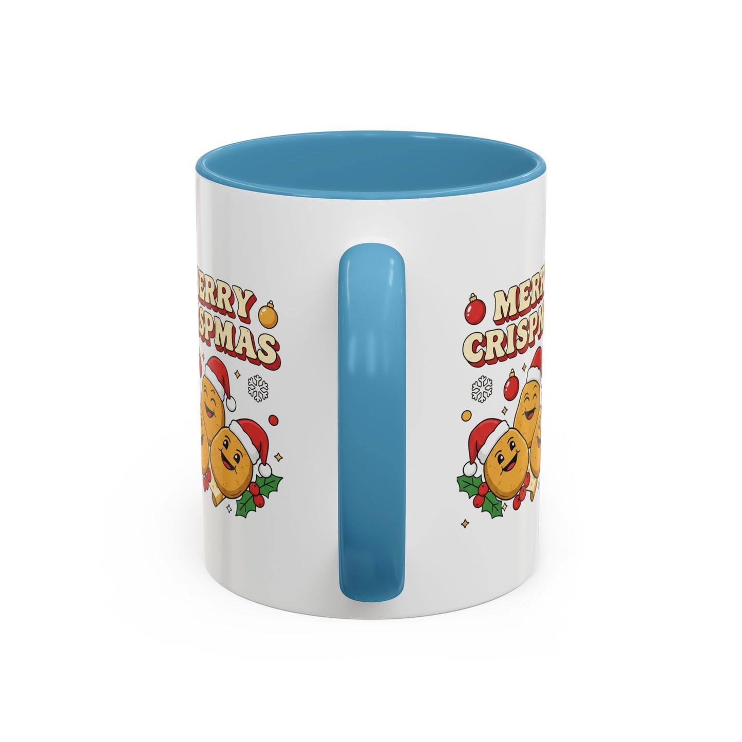 Merry Crispmas Christmas Accent Mug – Funny Festive Mug