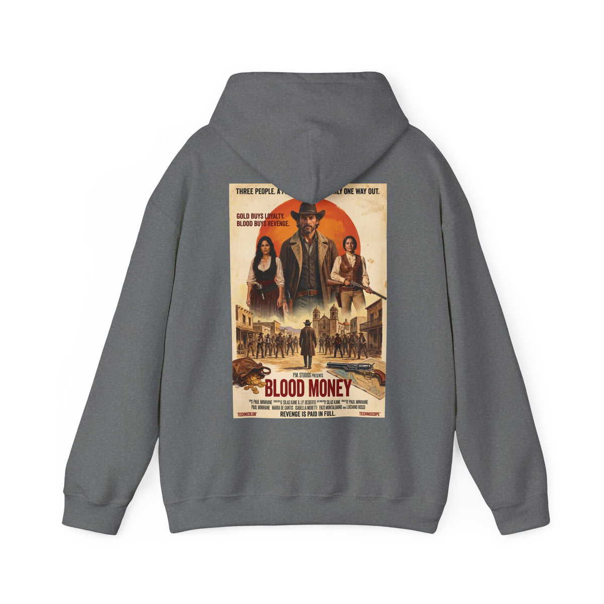 PM Pictures Blood Money Hoodie – English Edition