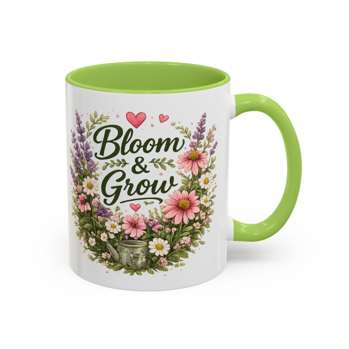 Bloom & Grow Floral Accent Ceramic Mug