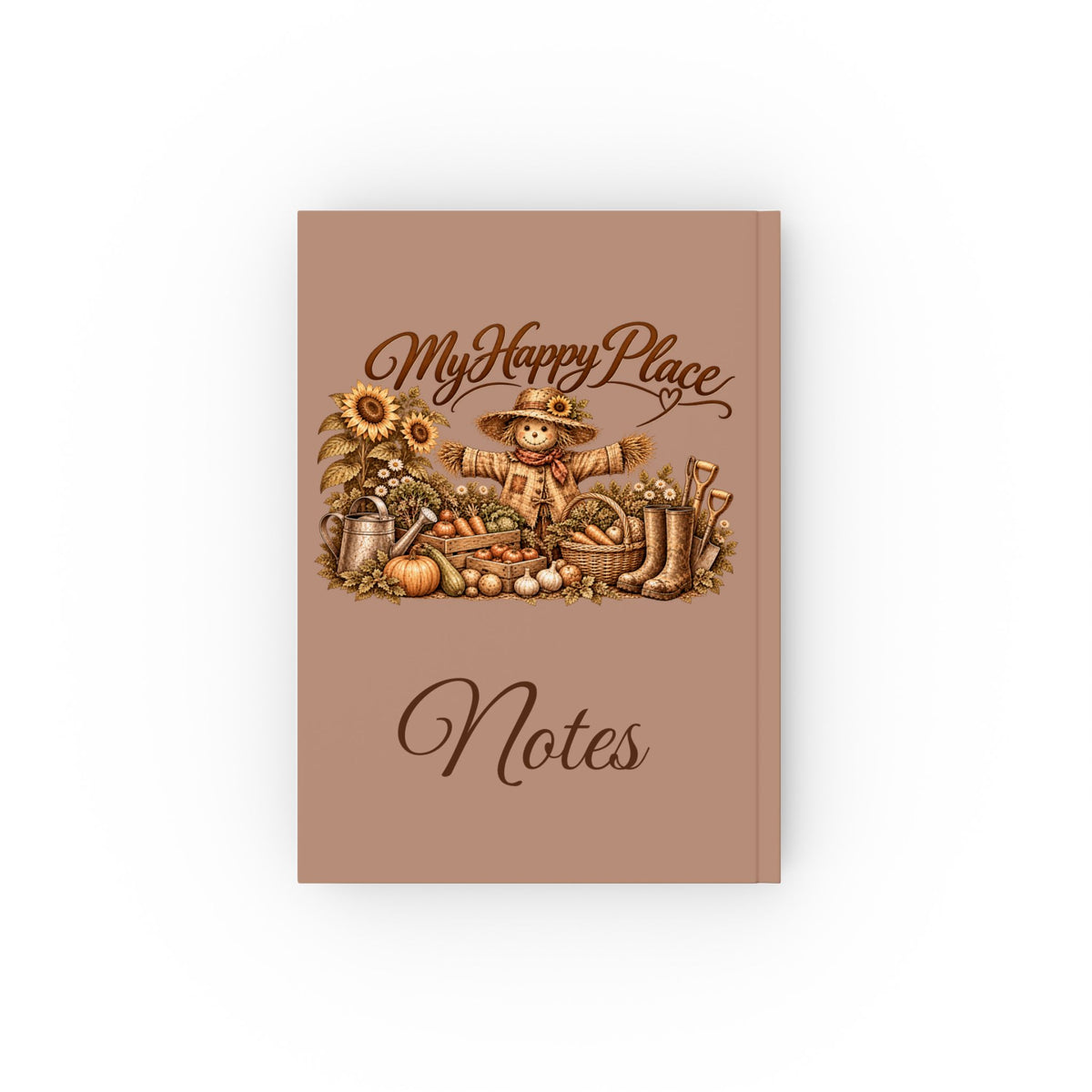 My Happy Place – Scarecrow Hardcover Notebook
