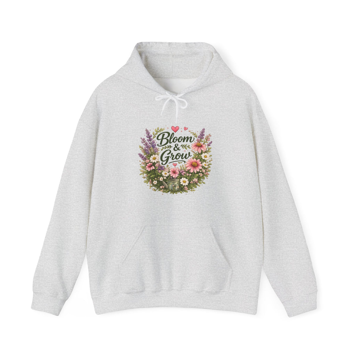 Bloom & Grow Floral – Pullover Hoodie