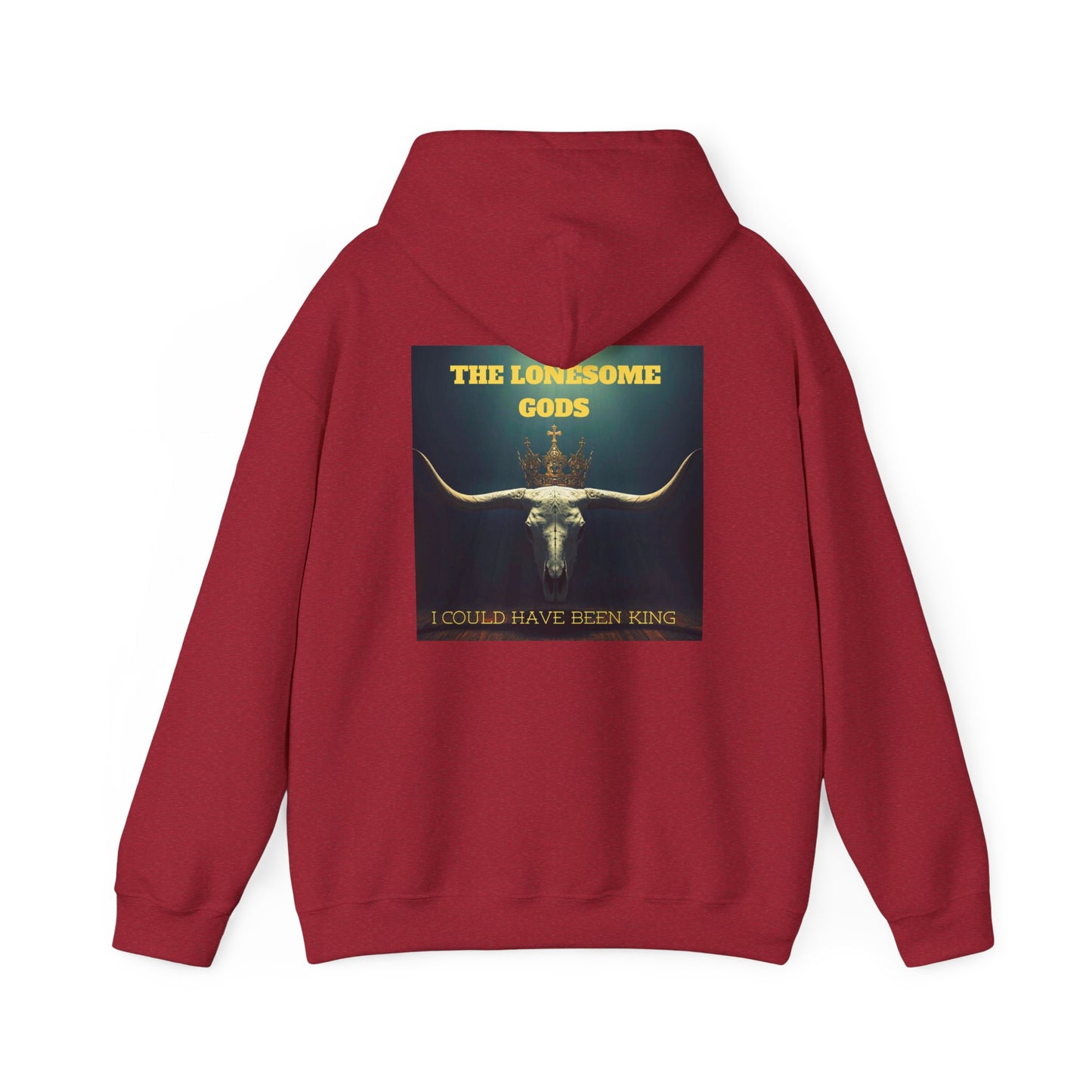 Sweat à capuche graphique Lonesome Gods - Sweat-shirt unisexe en tissu épais avec motifs des deux côtés
