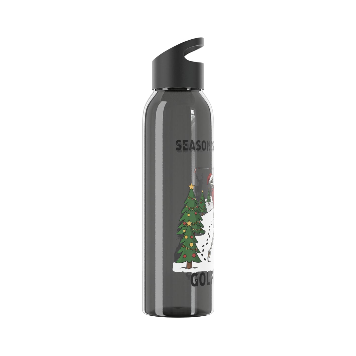 Golf Claus Christmas Golf Water Bottle – Season’s Swinging