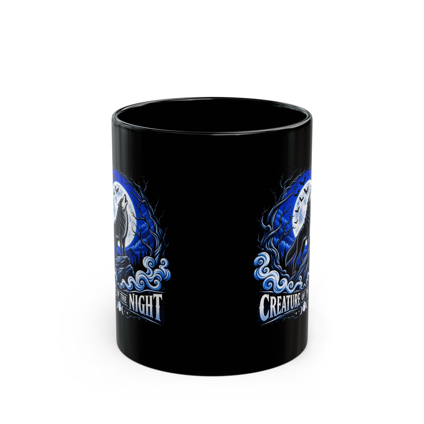 Creature of the Night Werewolf Black Mug – Gothic Full Moon Mug