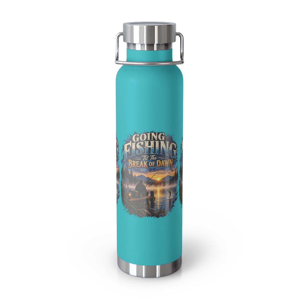 Going Fishing ’Til the Break of Dawn Insulated Flask – Fishing Flask