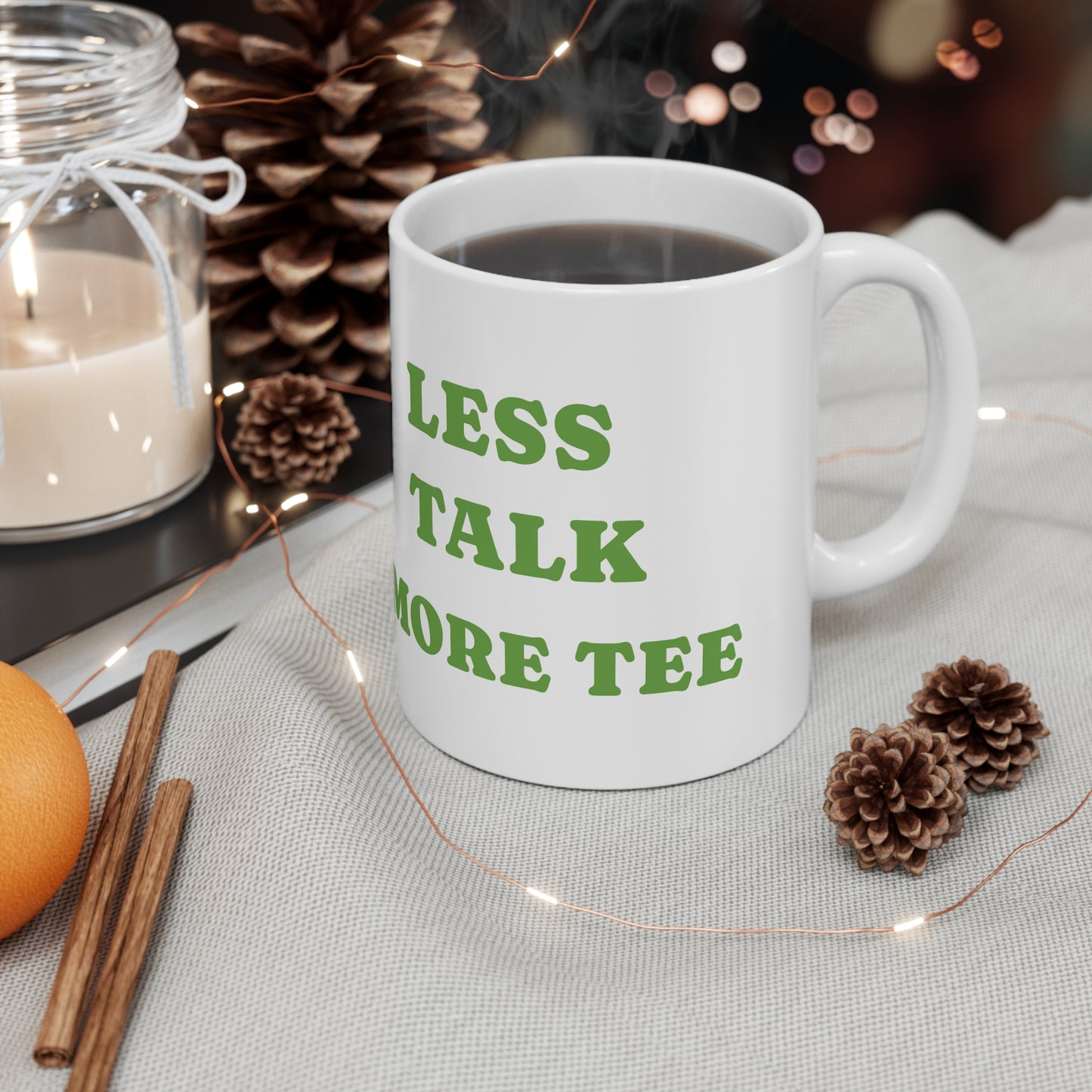 Golf-Themed Mug - Perfect Gift for Golf Lovers, Less Talk More Golf, 11oz 15oz Ceramic Cup, Sports Enthusiast Kitchenware