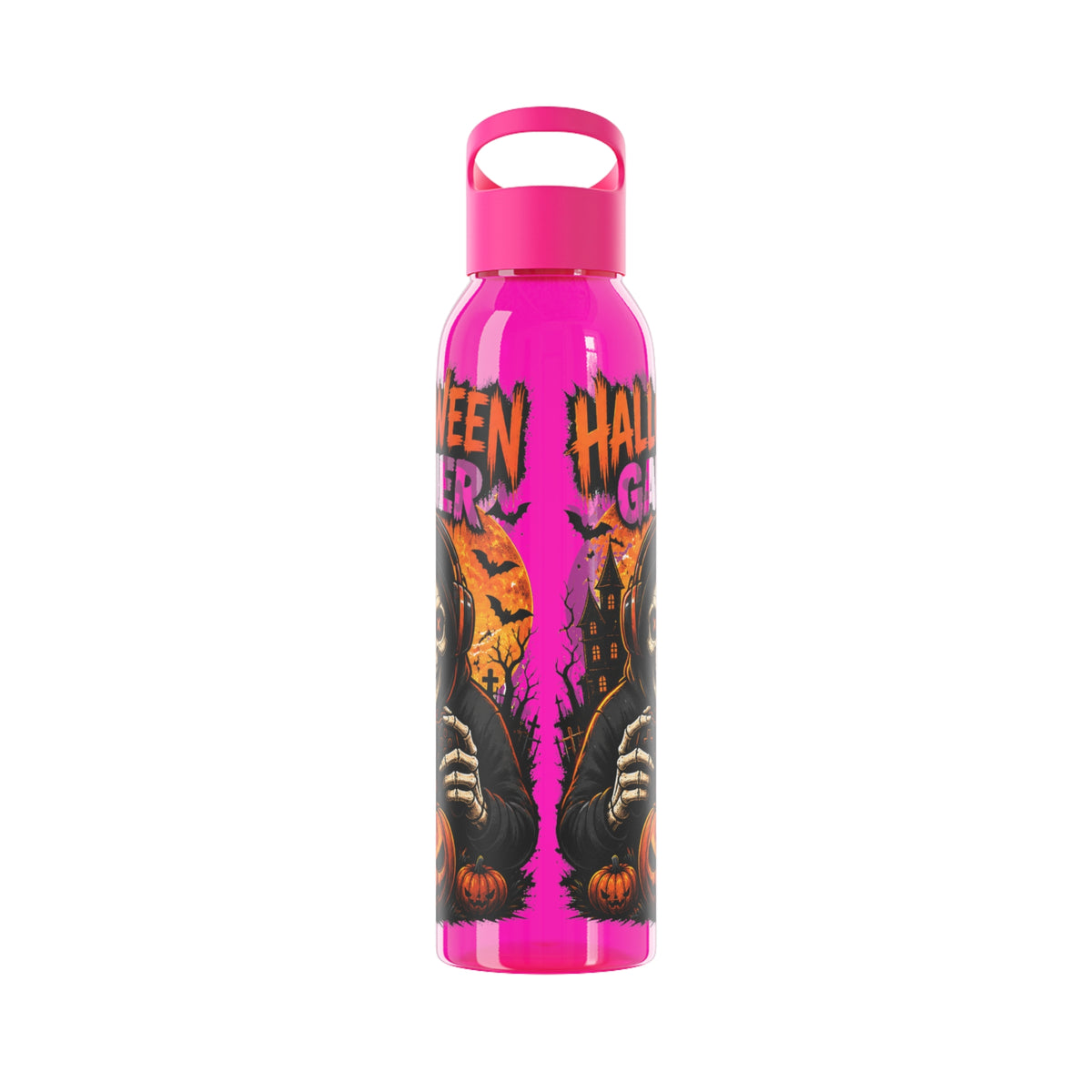 Halloween Gamer Water Bottle – Skull Gaming Bottle