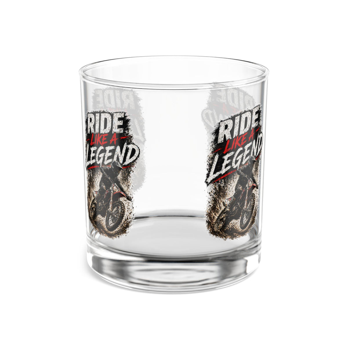 Ride Like a Legend 10oz Glastrinkbecher – Motocross Whiskyglas