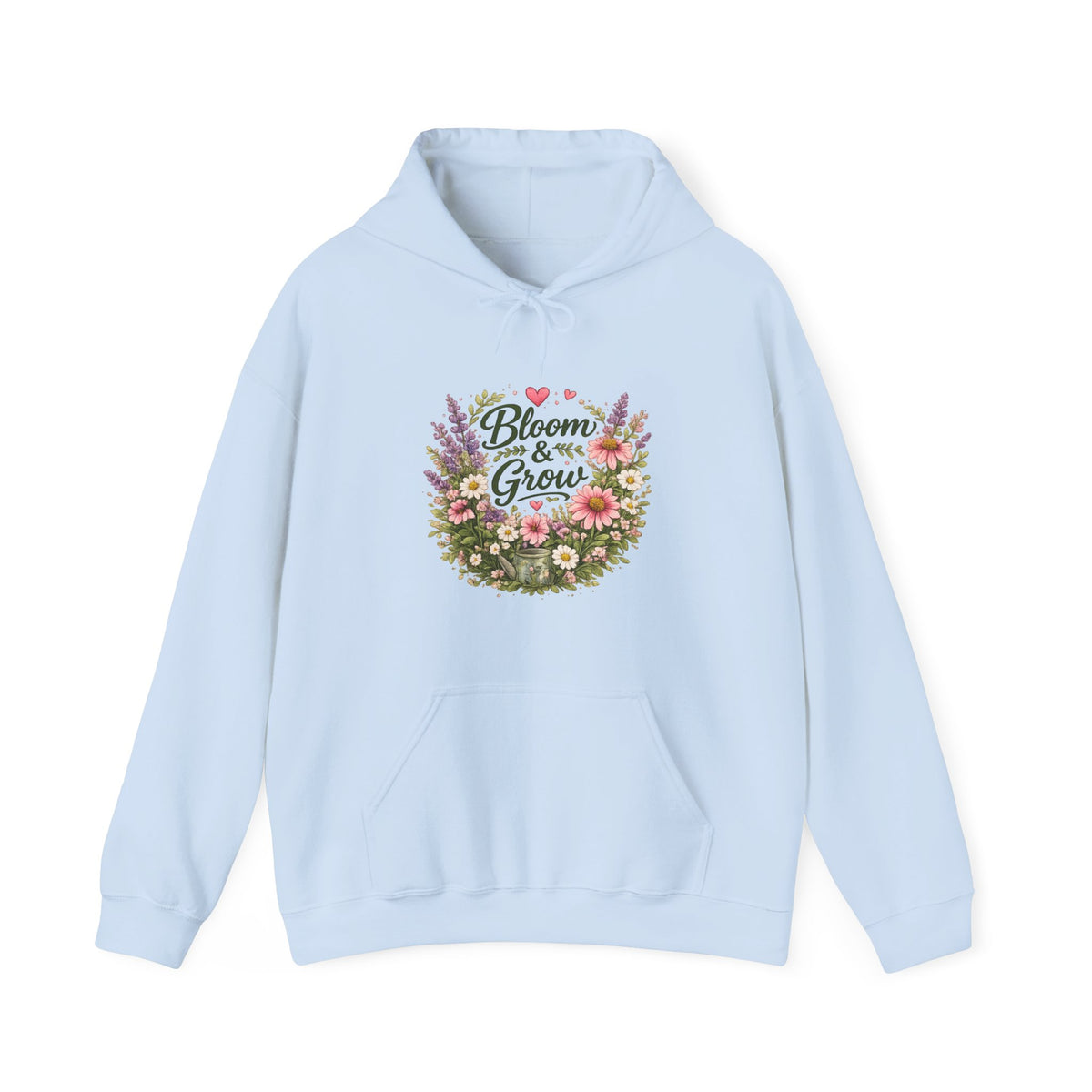 Bloom & Grow Floral – Pullover Hoodie