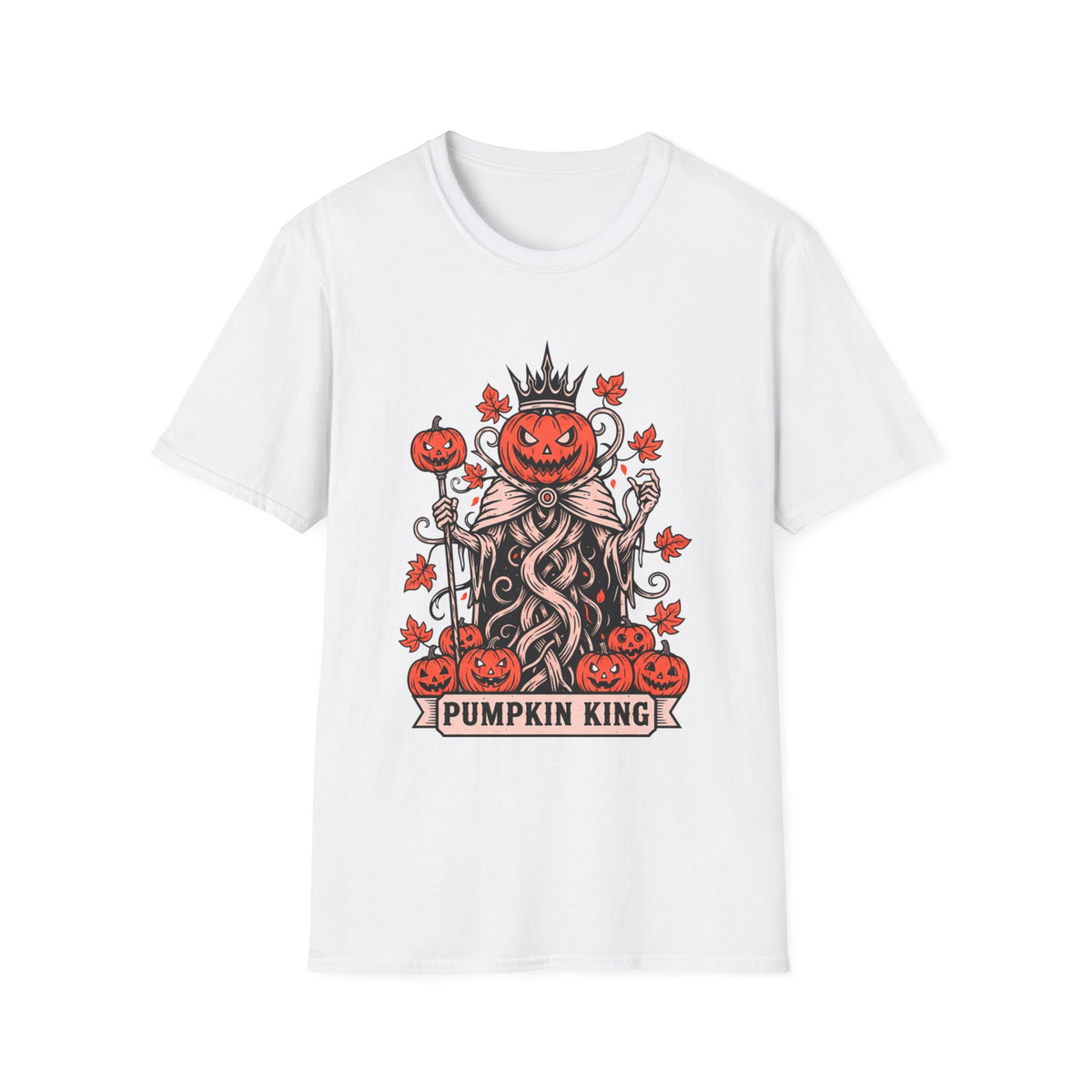Pumpkin King Halloween Unisex T-Shirt – Gothic Pumpkin Graphic Tee