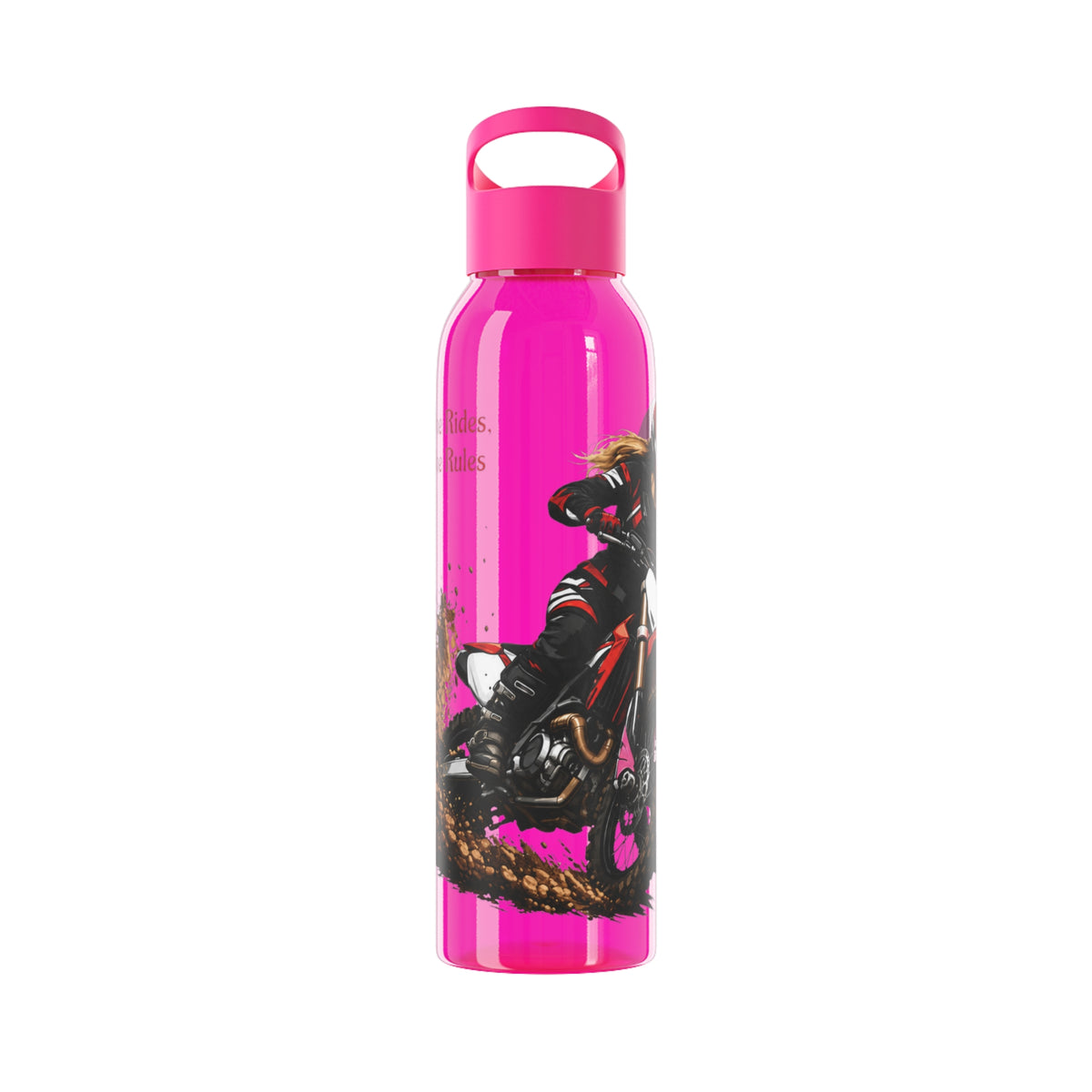 She Rides She Rules Motocross Water Bottle