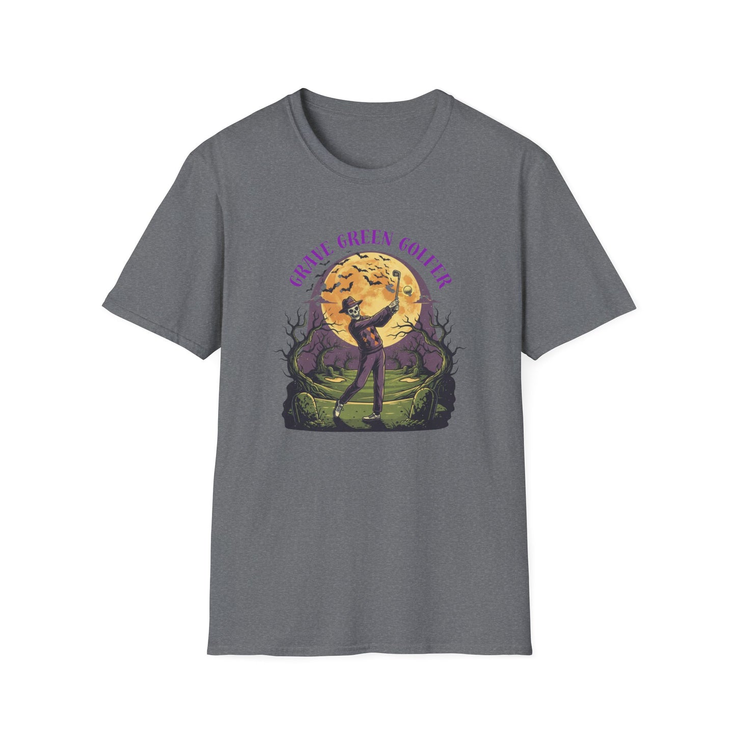 Grave Green Golfer Halloween T-Shirt