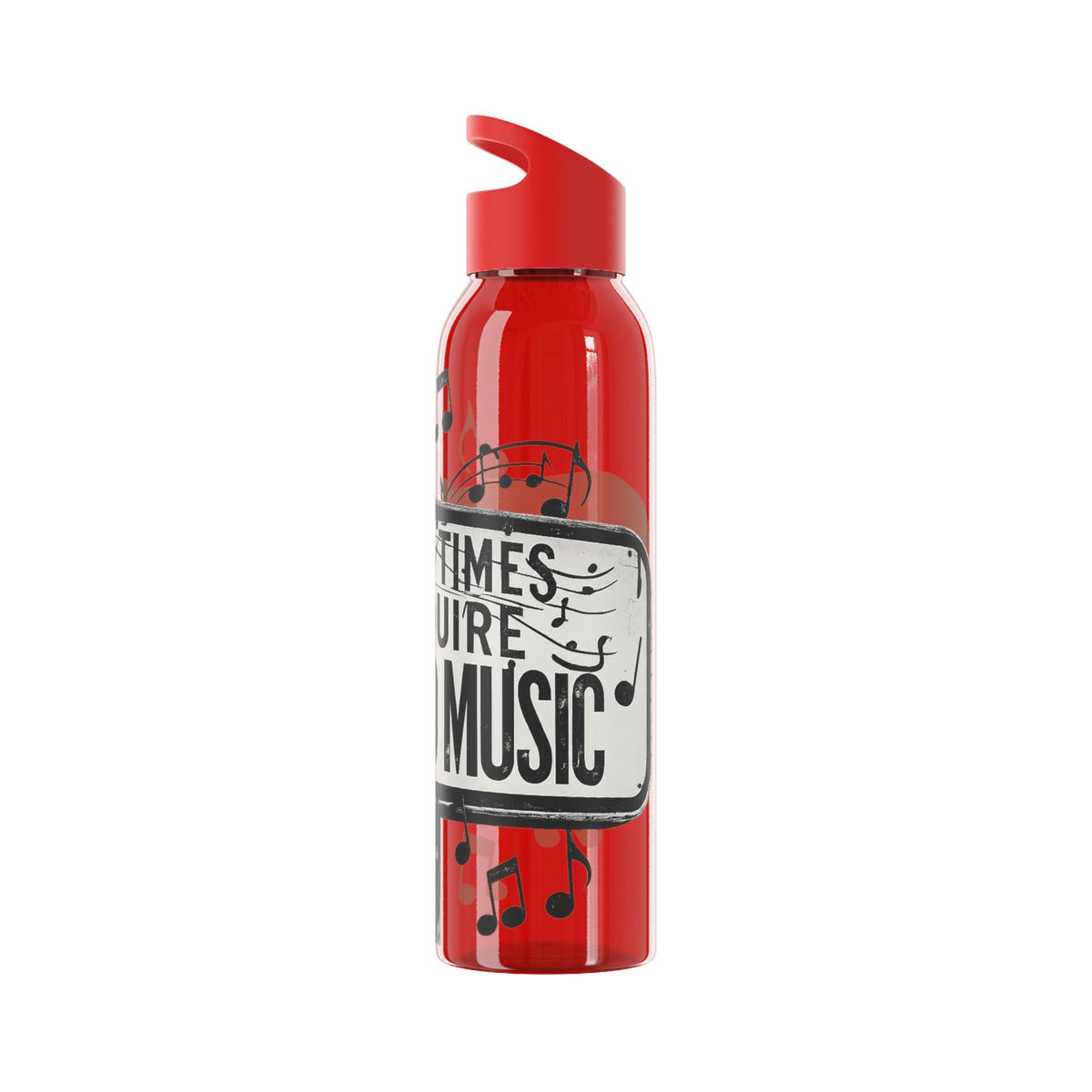 Musik Wasserflasche Schlechte Zeiten erfordern gute Musik Wiederverwendbare Flasche