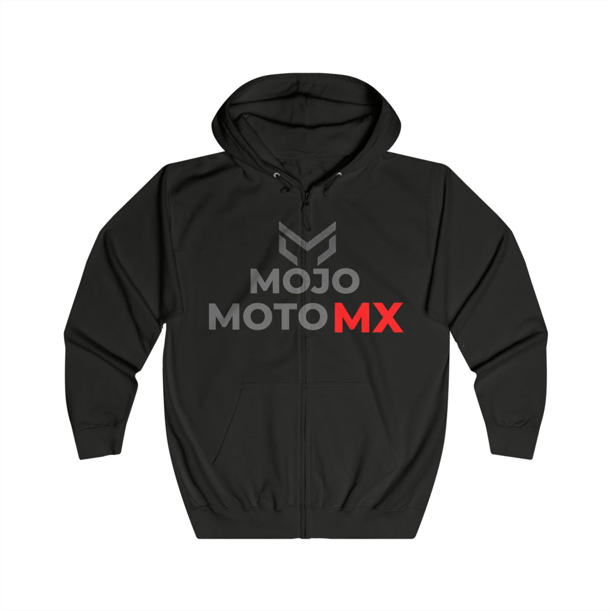 Mojo Moto MX Zip-Hoodie Motocross Logo Full-Zip Hoodie